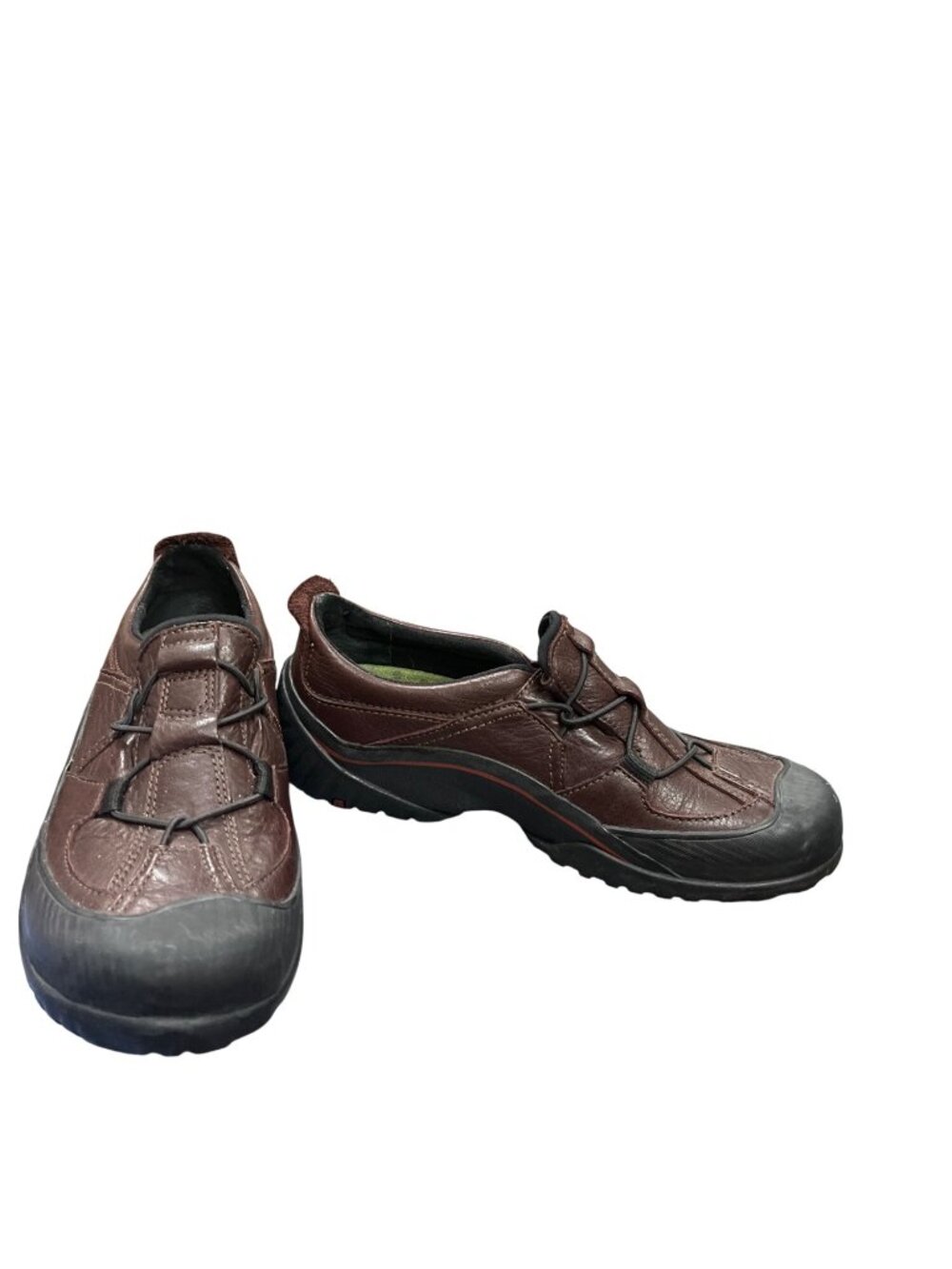 Clarks Muckers wms brown leather waterproof casual shoes sz 7M SKU 10-187